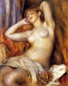 眠っている水浴び家 ピエール・オーギュスト・ルノワール Oil Paintings
